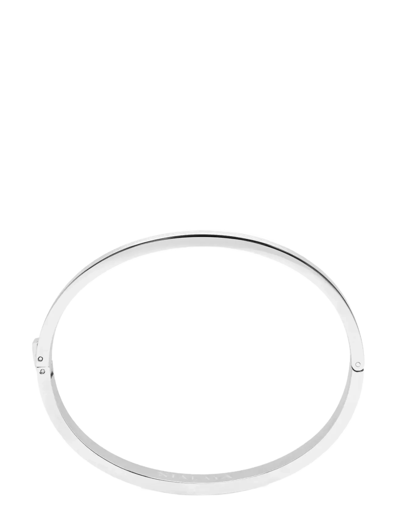 Nialaya - Men's Silver Gentleman Bangle - armbänder - silver - 3