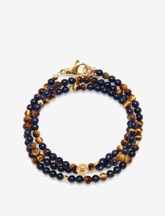 The Mykonos Collection - Brown Tiger Eye, Matte Onyx, and Go, Nialaya
