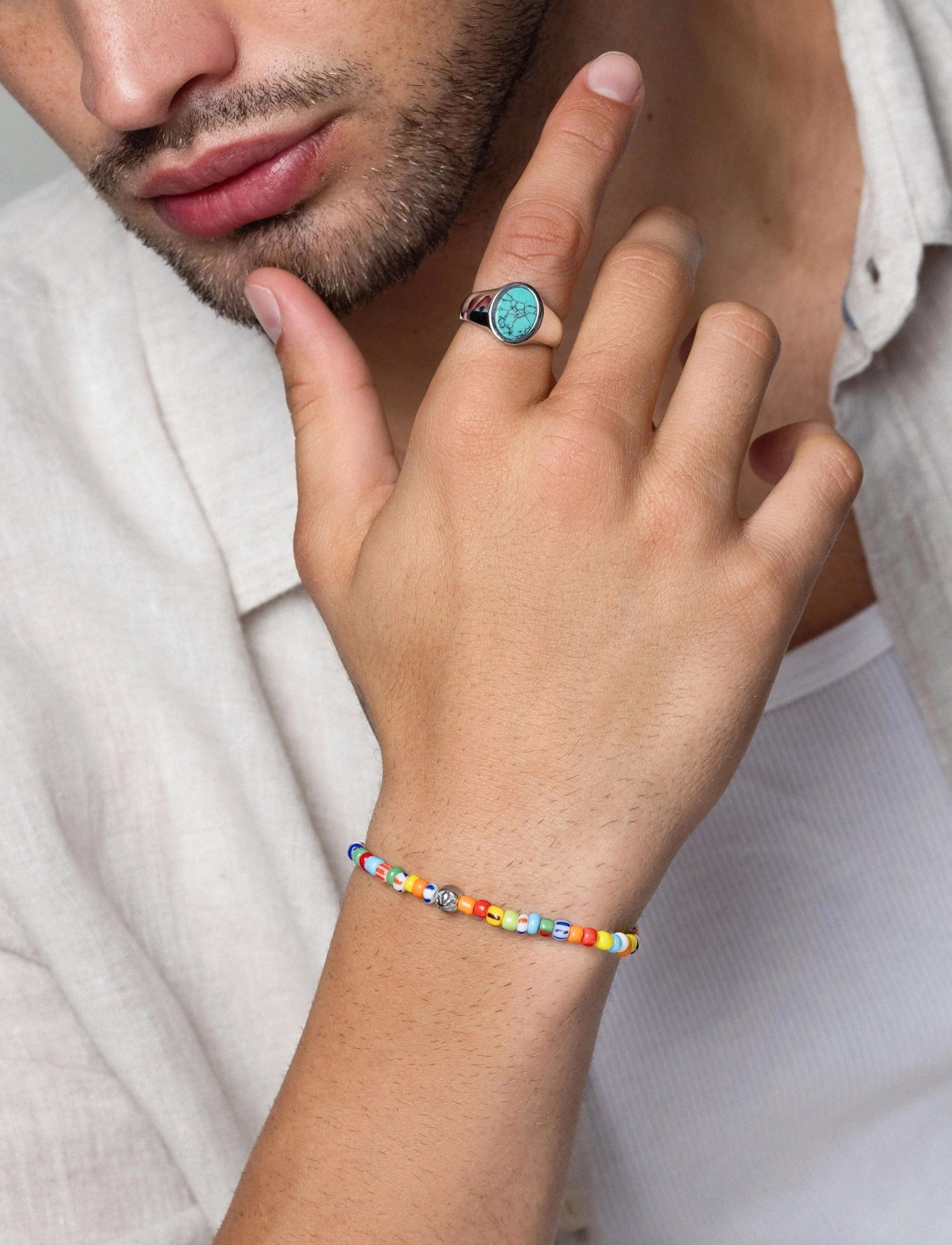 Nialaya Bracelet, M 17 cm, Jewellery, Mehrfarbig/gemustert - Bracelets, Männerswear