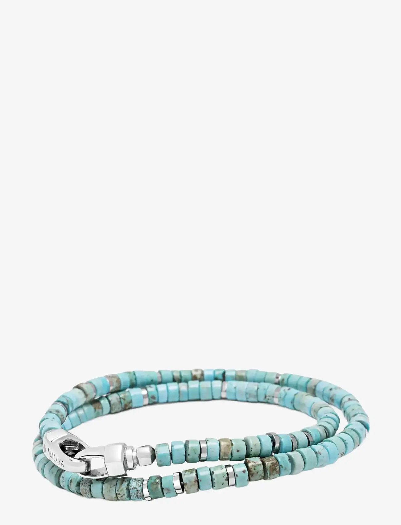 Nialaya - Turquoise Heishi Wrap Bracelet - armband - turquoise - 2