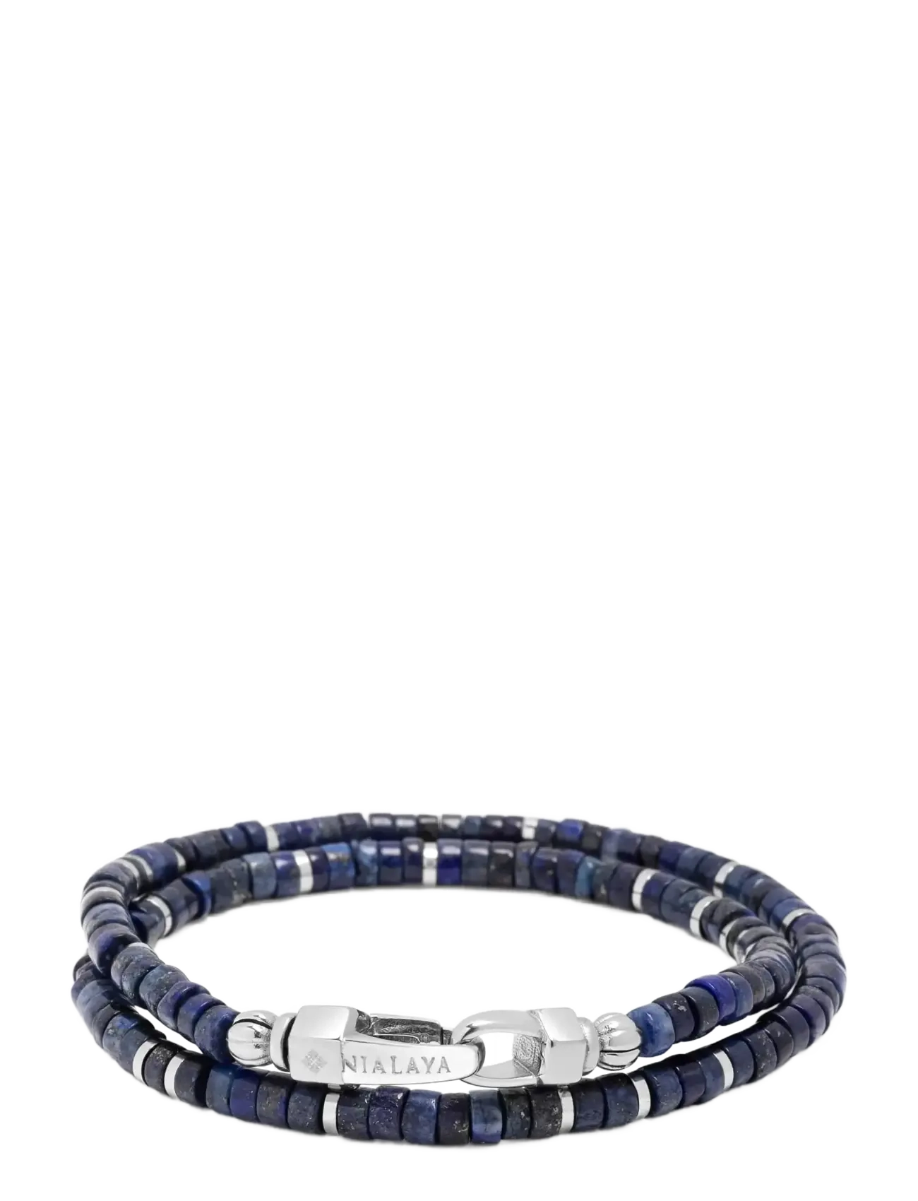 Nialaya Blue Lapis Heishi Wrap Bracelet - Smykker - BLUE / blue