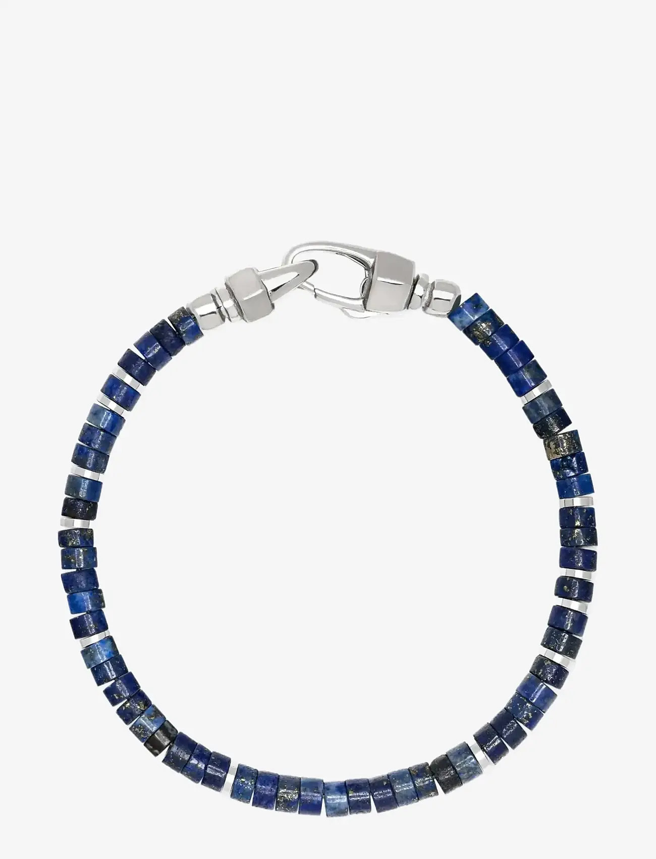Nialaya - Blue Lapis Heishi Bracelet - armband - blue - 1