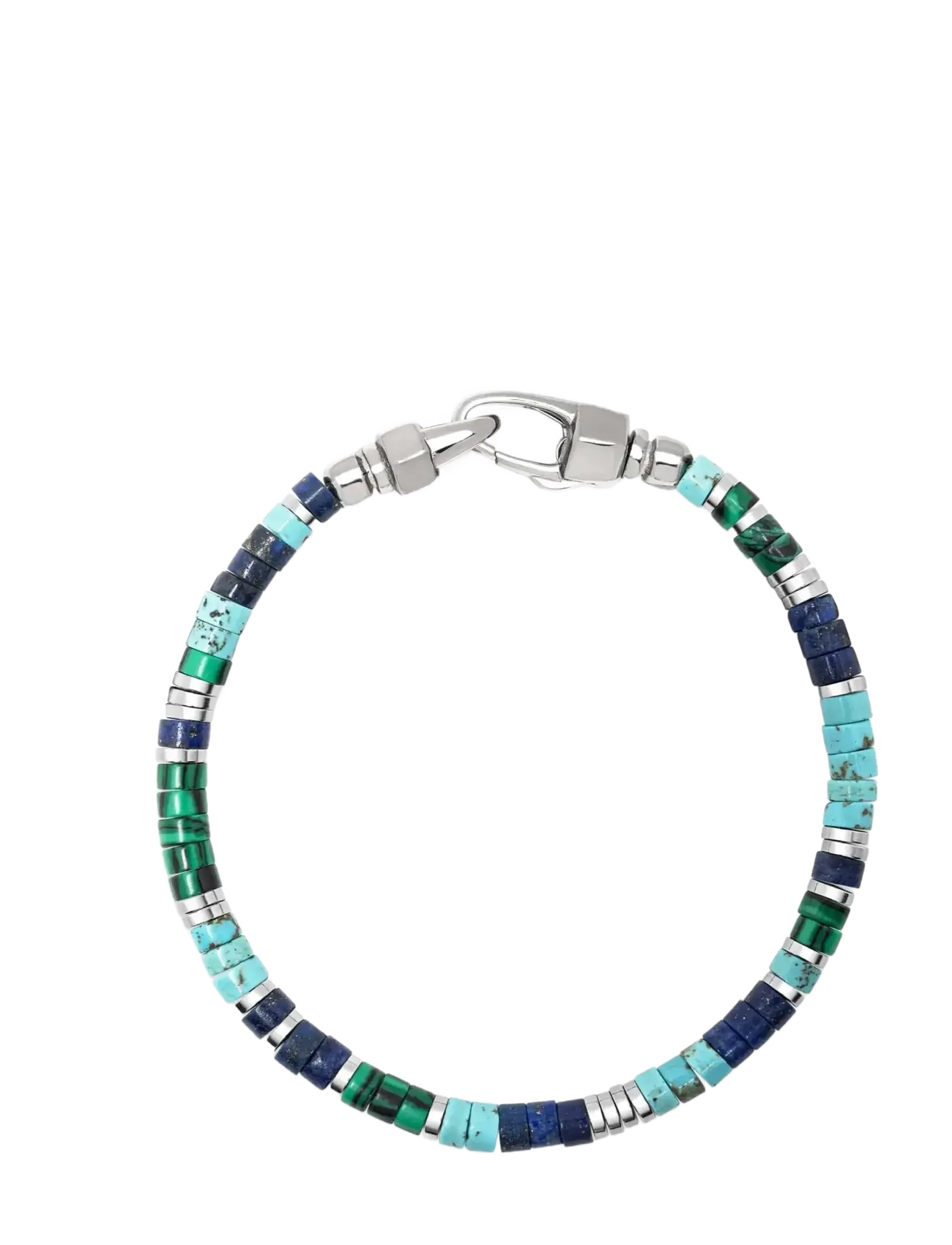 Nialaya Riviera Ocean Heishi Bracelet - Skartgripir - BLUE / multi