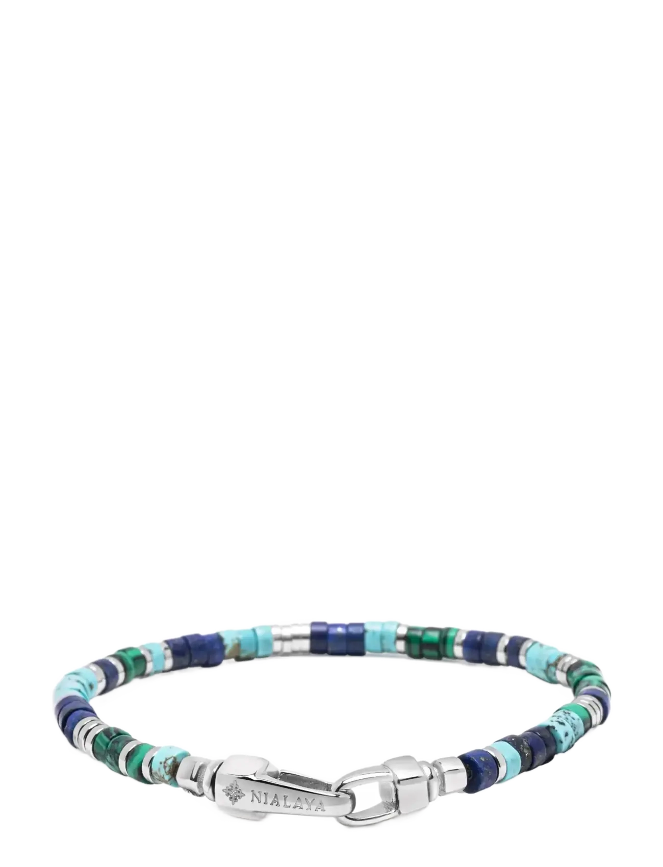 Nialaya - Riviera Ocean Heishi Bracelet - bracelets - blue - 2