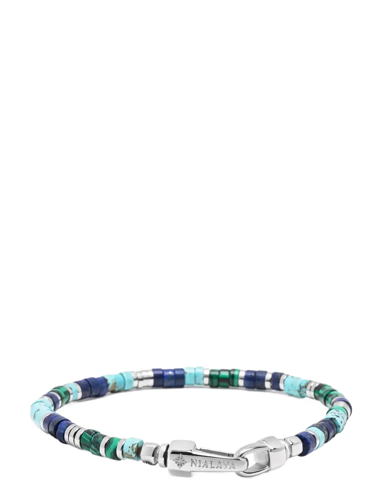 Nialaya - Riviera Ocean Heishi Bracelet - bracelets - blue - 3