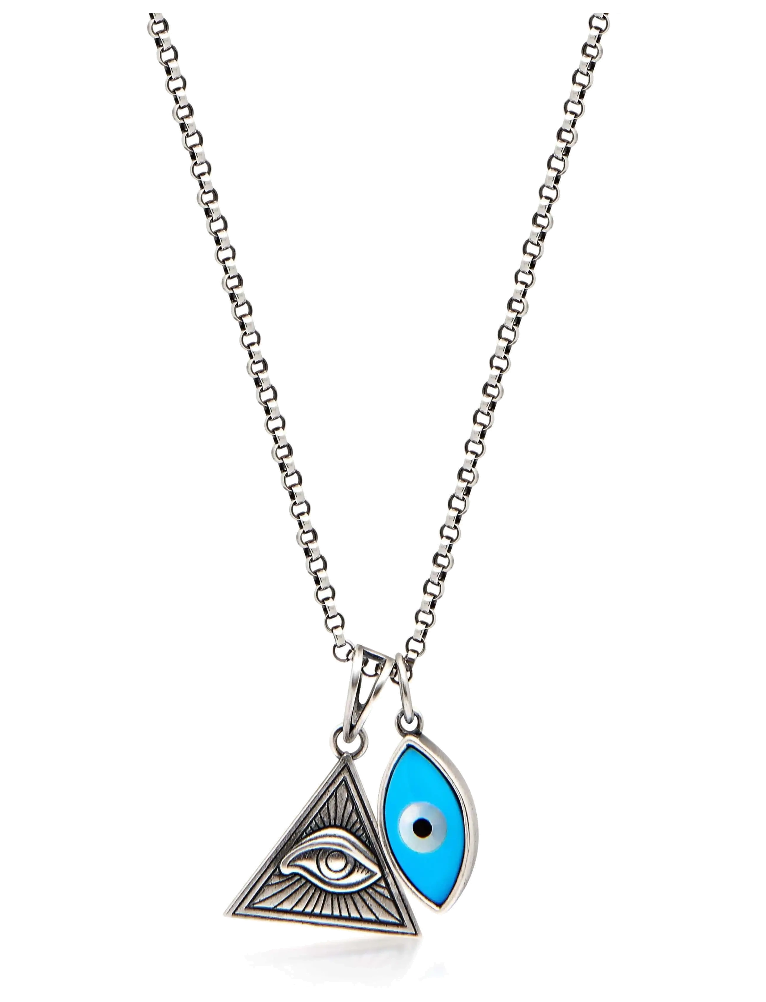 Nialaya - Men`s Silver Necklace With