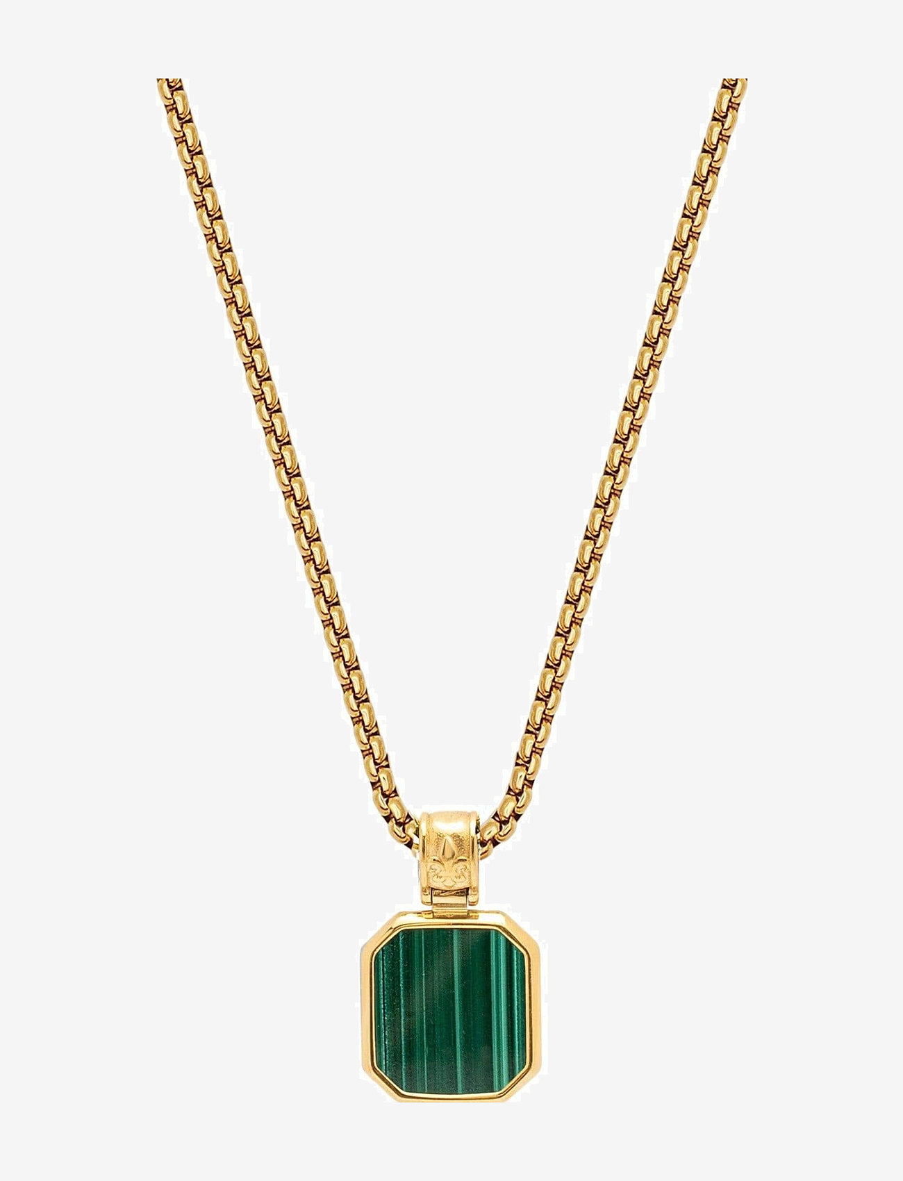 Nialaya - Necklace - hálsmen - gold / green - 1