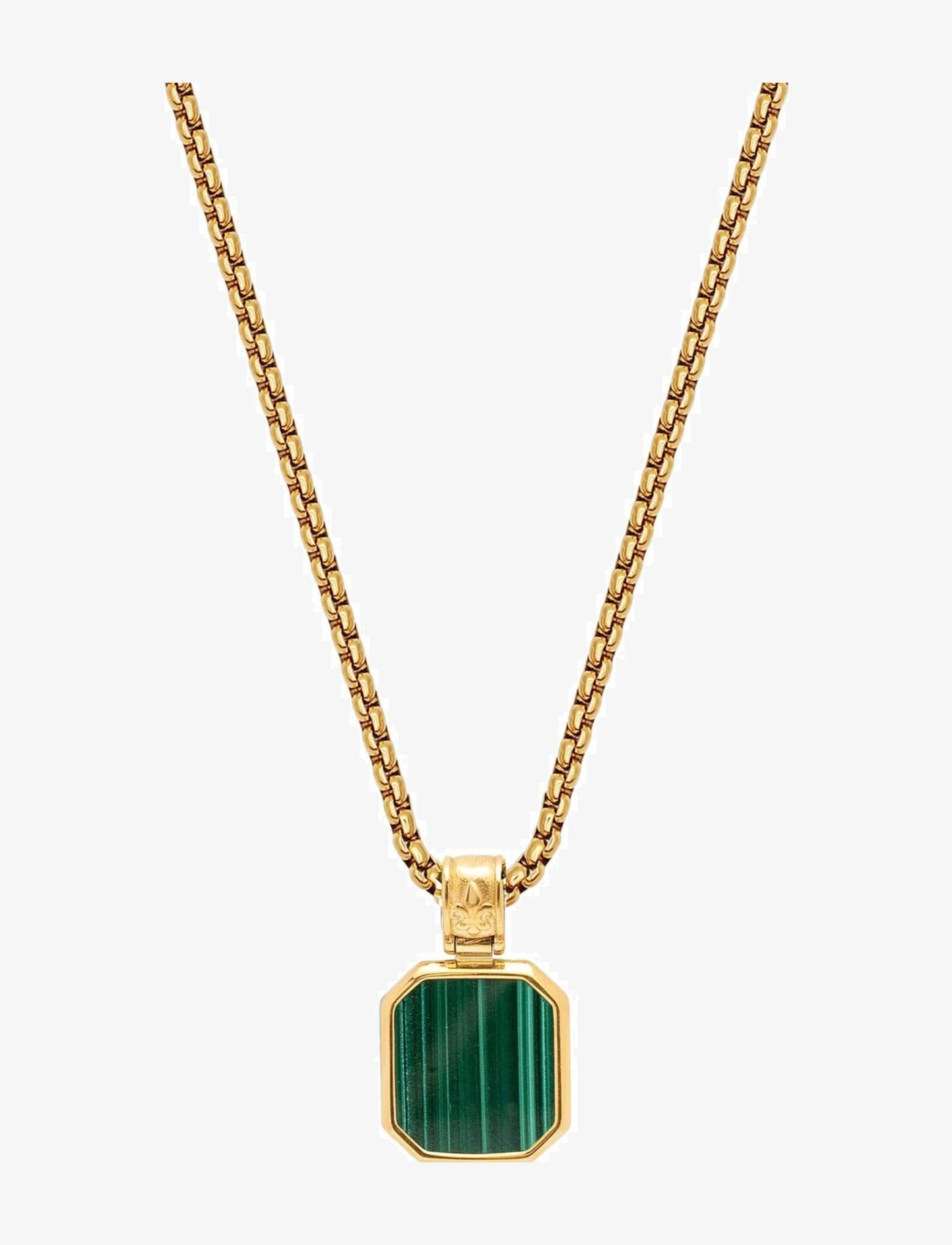 Nialaya Necklace - Vėriniai - GOLD / GREEN / gold