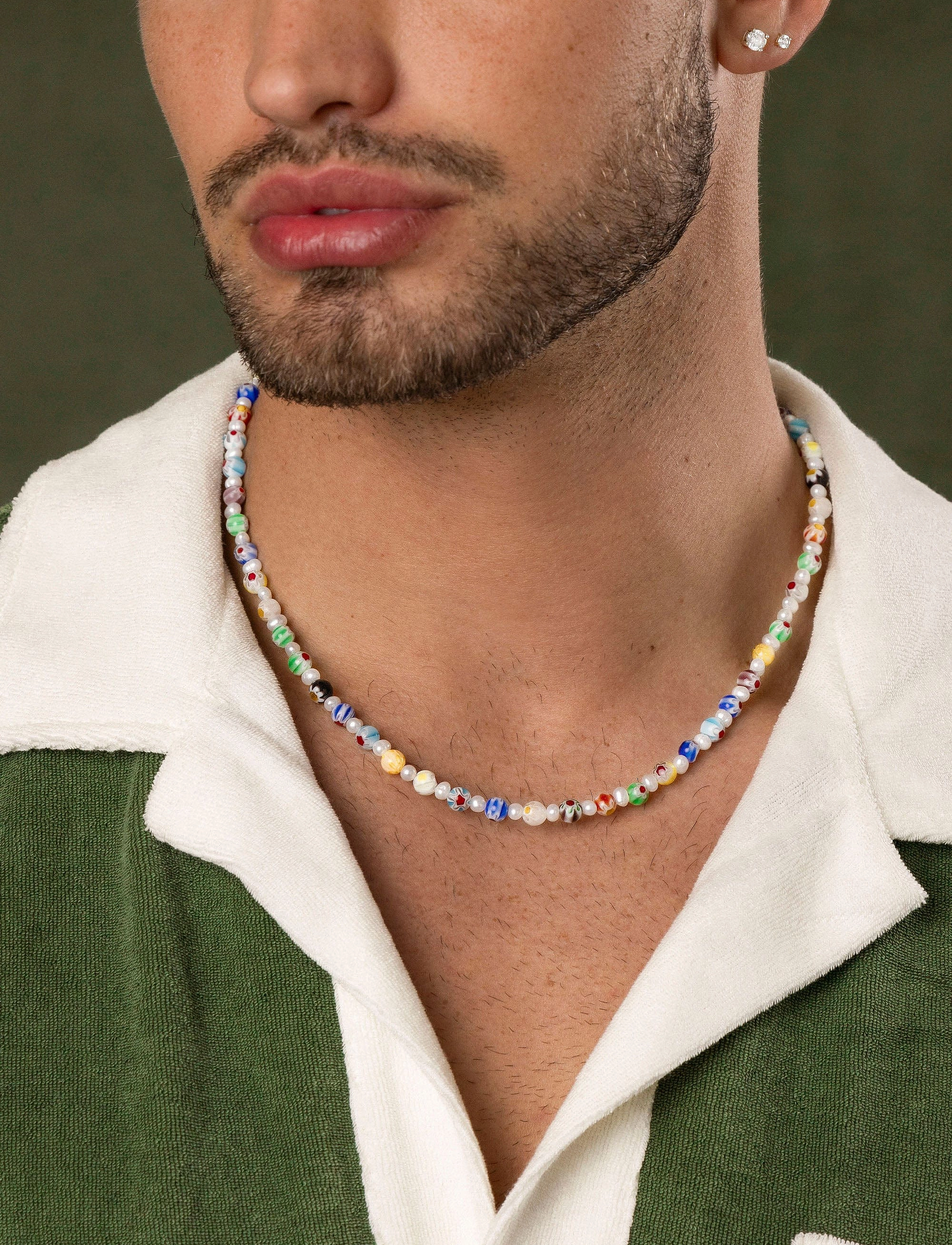 Nialaya Necklace, One Size 51 cm, Jewellery, Mehrfarbig/gemustert - Necklaces, Männerswear