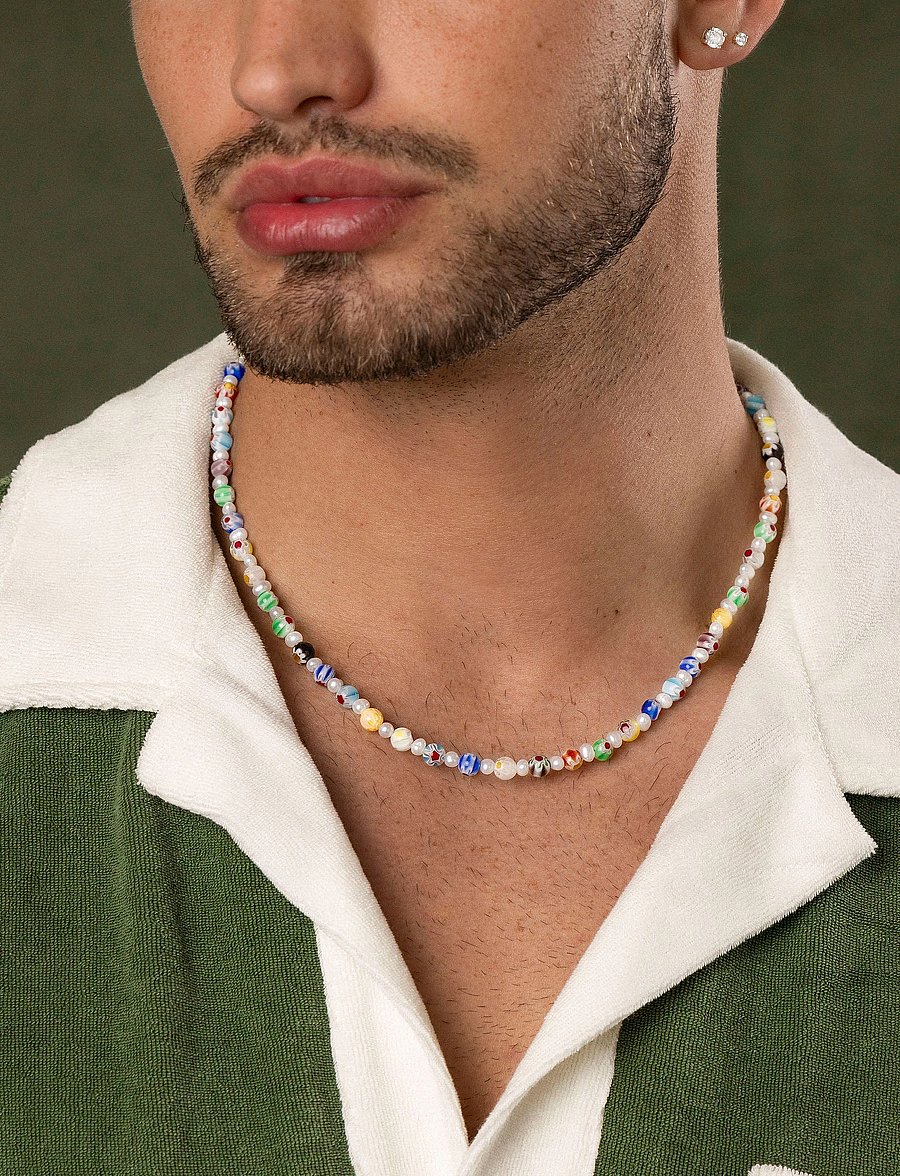 Nialaya - Necklace - halsband - white / multi - 0