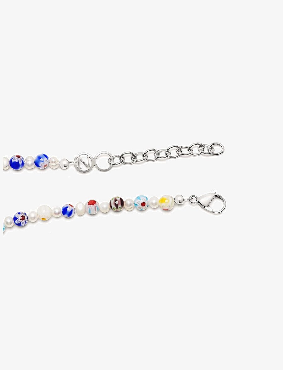 Nialaya - Necklace - halsband - white / multi - 3