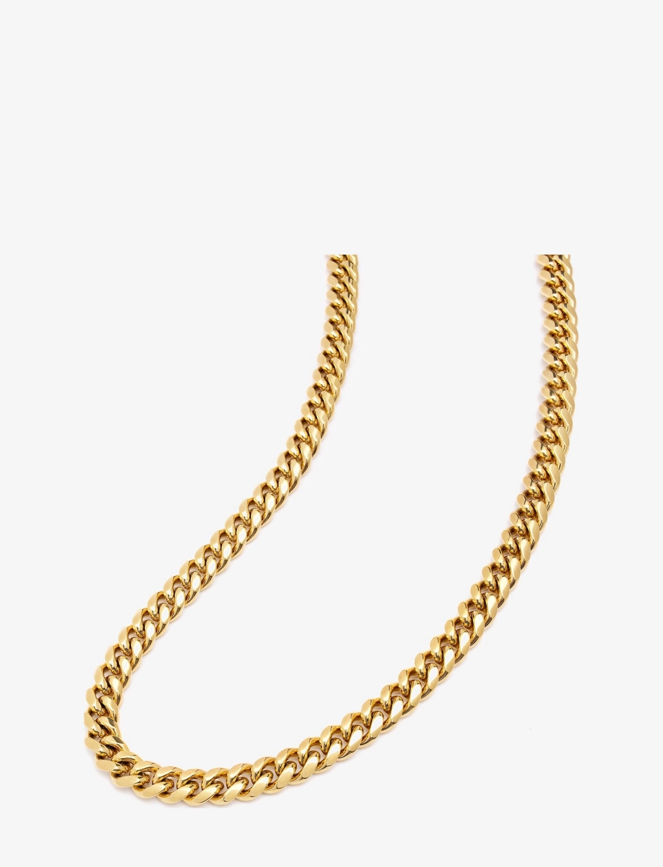 Nialaya - Men's Gold Cuban Link Chain in 7mm - gold - 1