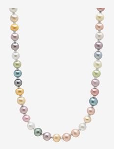 Pastel Pearl Necklace with Silver, Nialaya