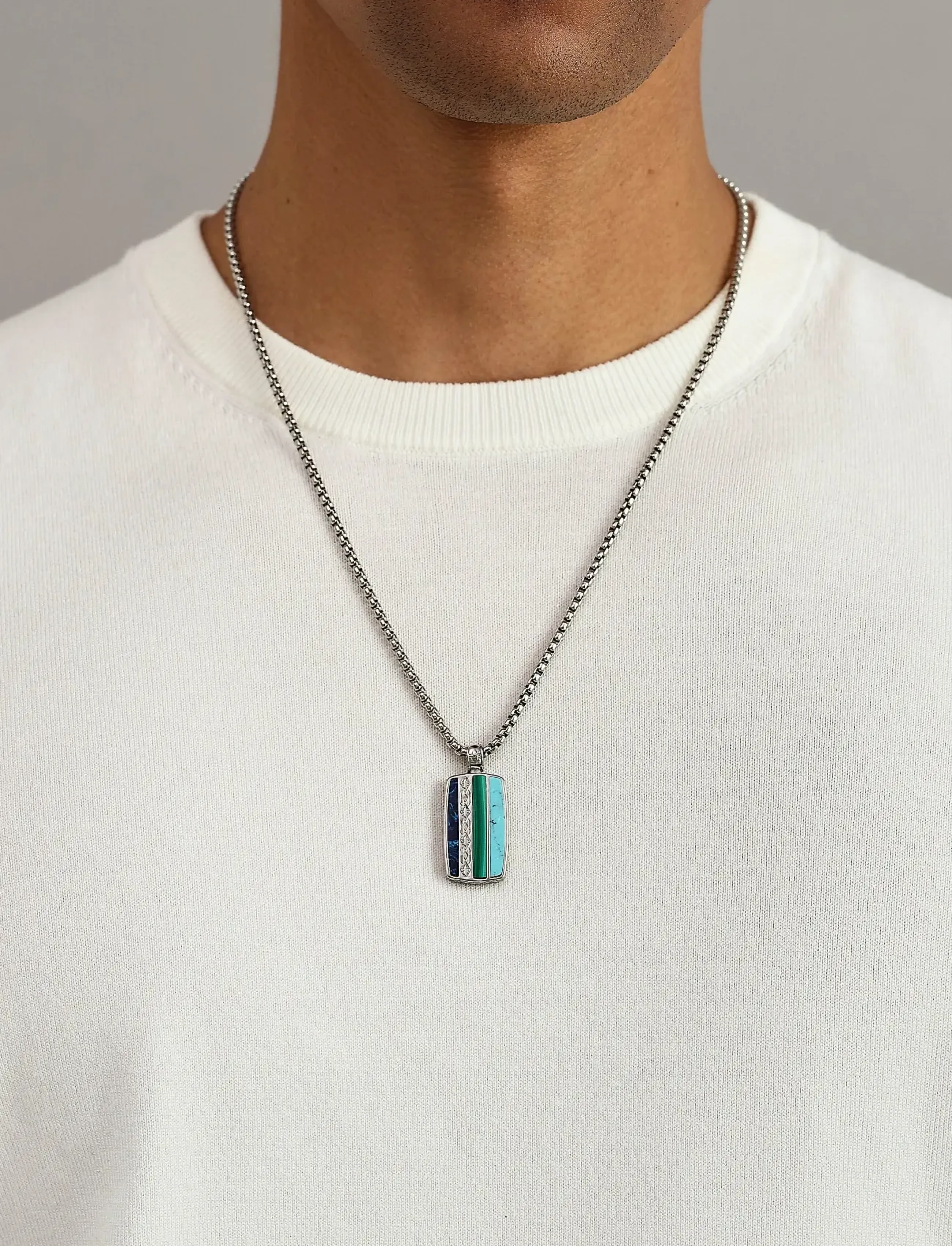 Nialaya The Trinity Dog Tag - Festtøj - SILVER / silver