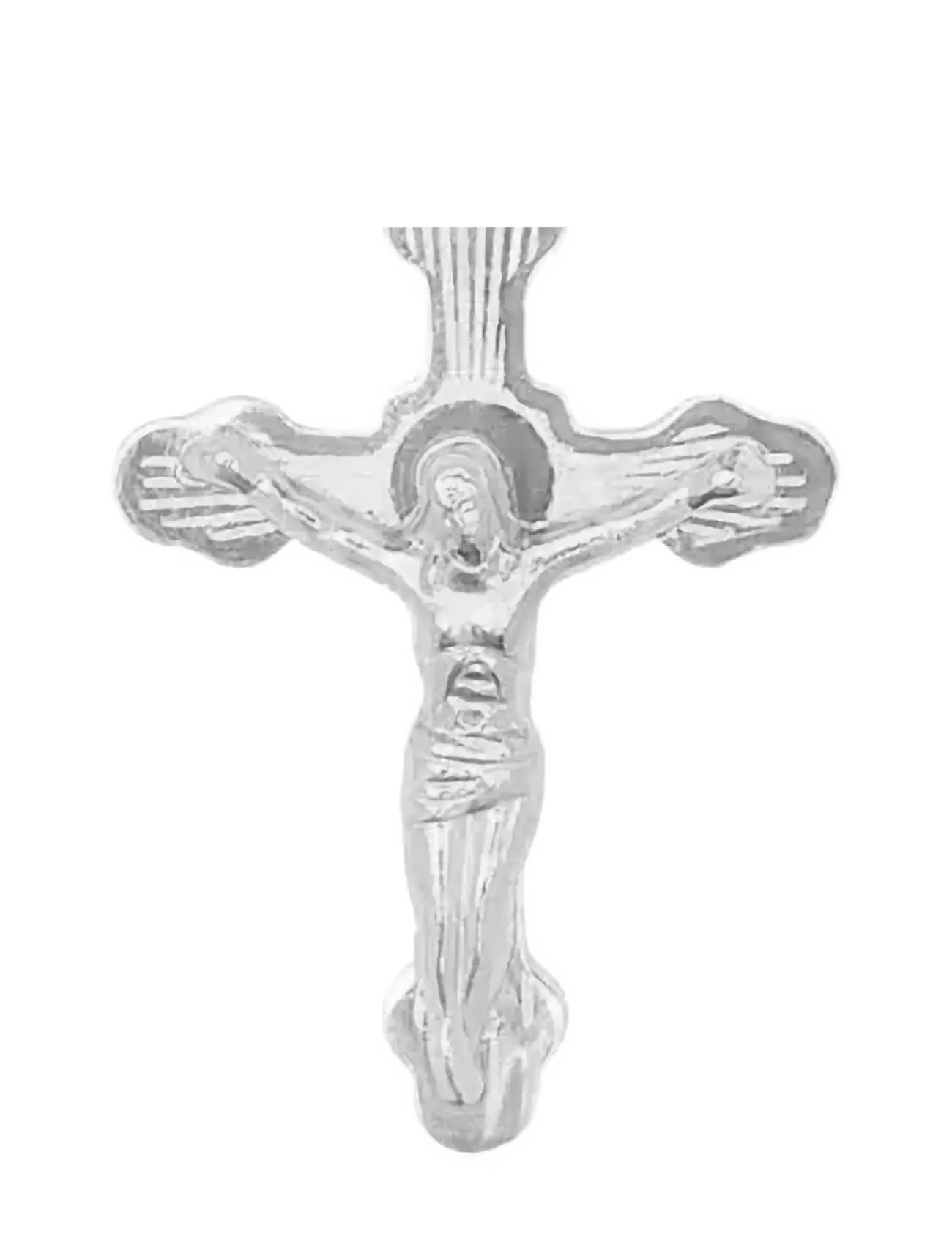 Nialaya - Necklace with Crucifix Pendant in Silver - halsketten - silver - 2