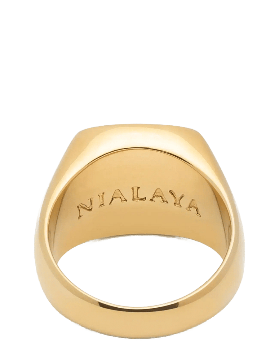 Nialaya - Ring - ringe - gold / green - 3