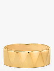 Nialaya - Triangle Gold Band Ring - birthday gifts - gold - 0