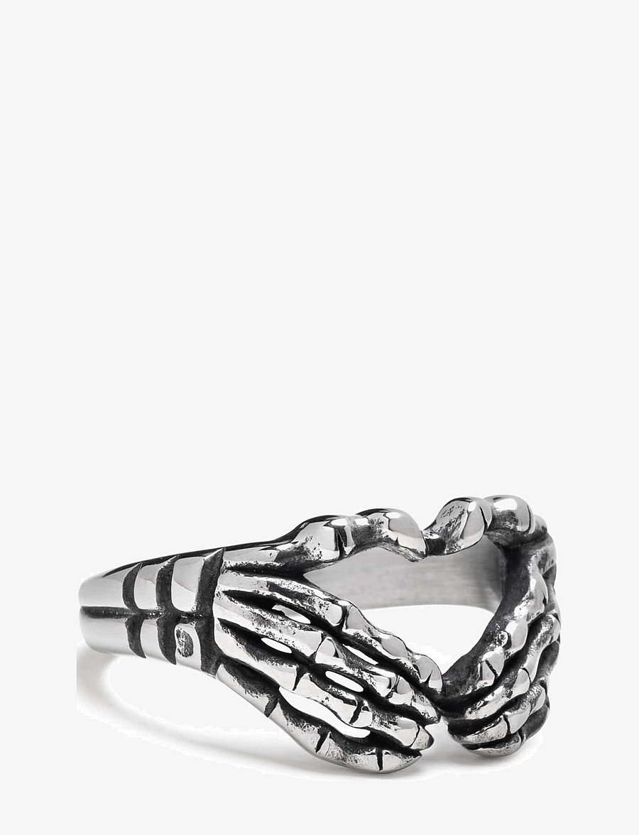 Nialaya - Men's Vintage Skeleton Ring - ringe - silver - 1