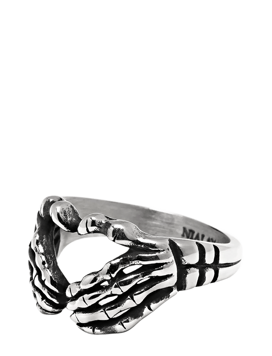 Nialaya - Men's Vintage Skeleton Ring - ringe - silver - 3