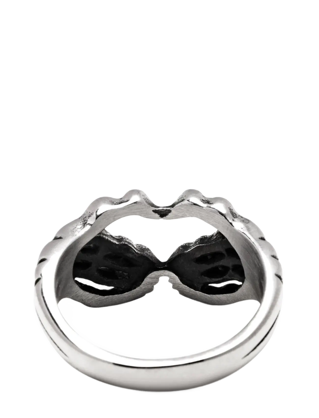 Nialaya - Men's Vintage Skeleton Ring - ringe - silver - 4