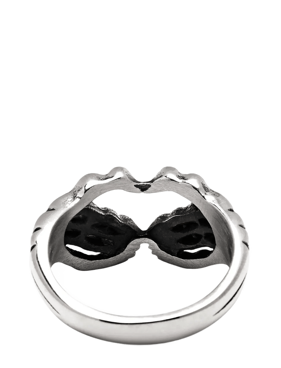 Nialaya - Men's Vintage Skeleton Ring - ringe - silver - 4