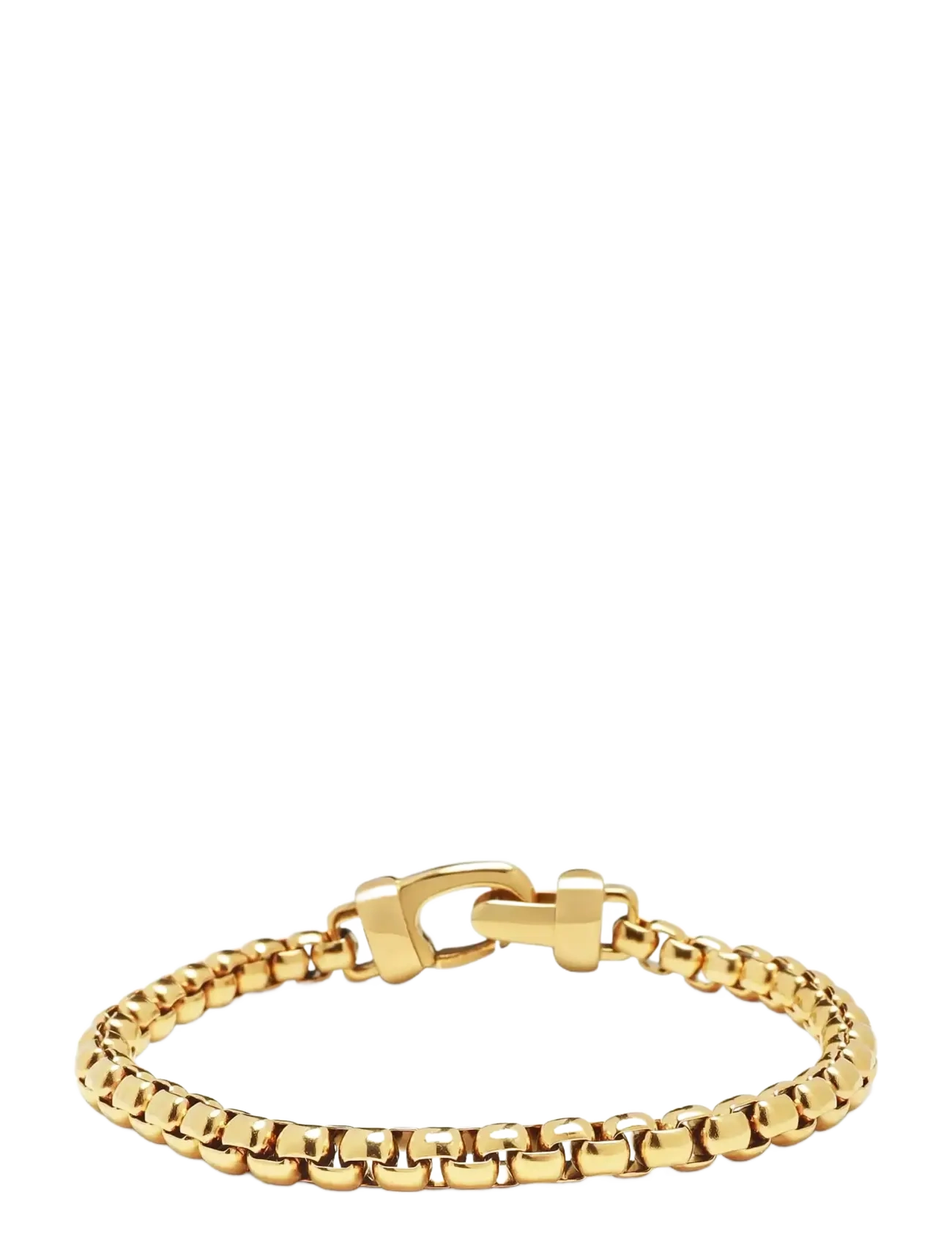Nialaya Gold Box Chain Classic Bracelet - Smykker - GOLD / gold