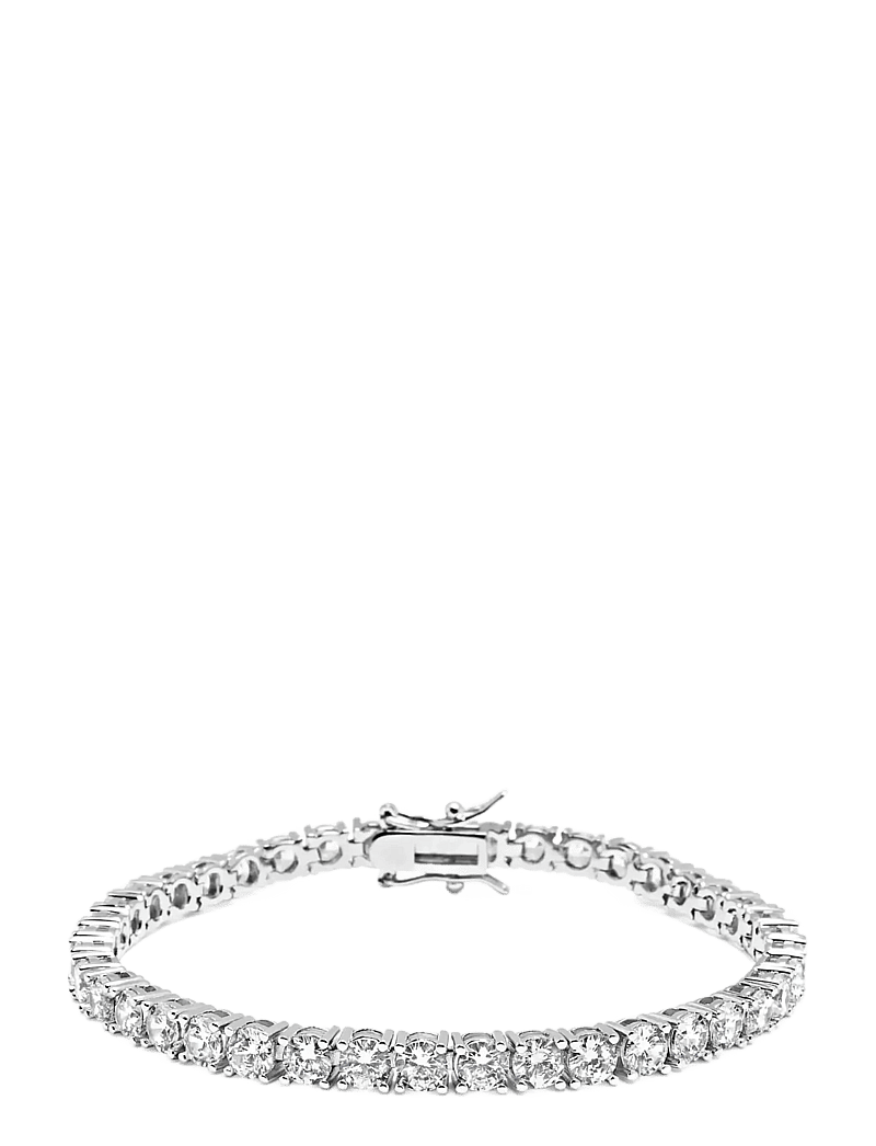 Nialaya - Tennis Bracelet with Silver - armbänder - silver - 1