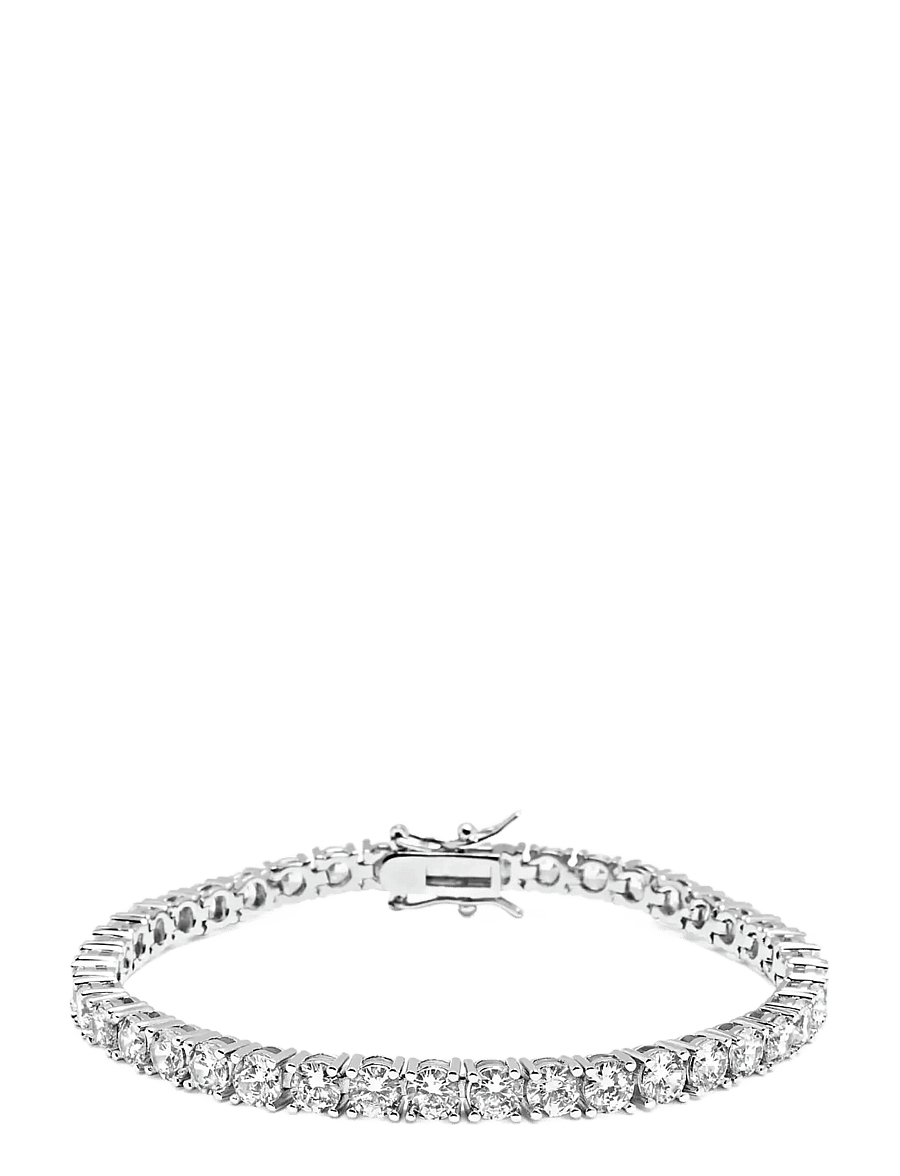 Nialaya - Tennis Bracelet with Silver - armbänder - silver - 1