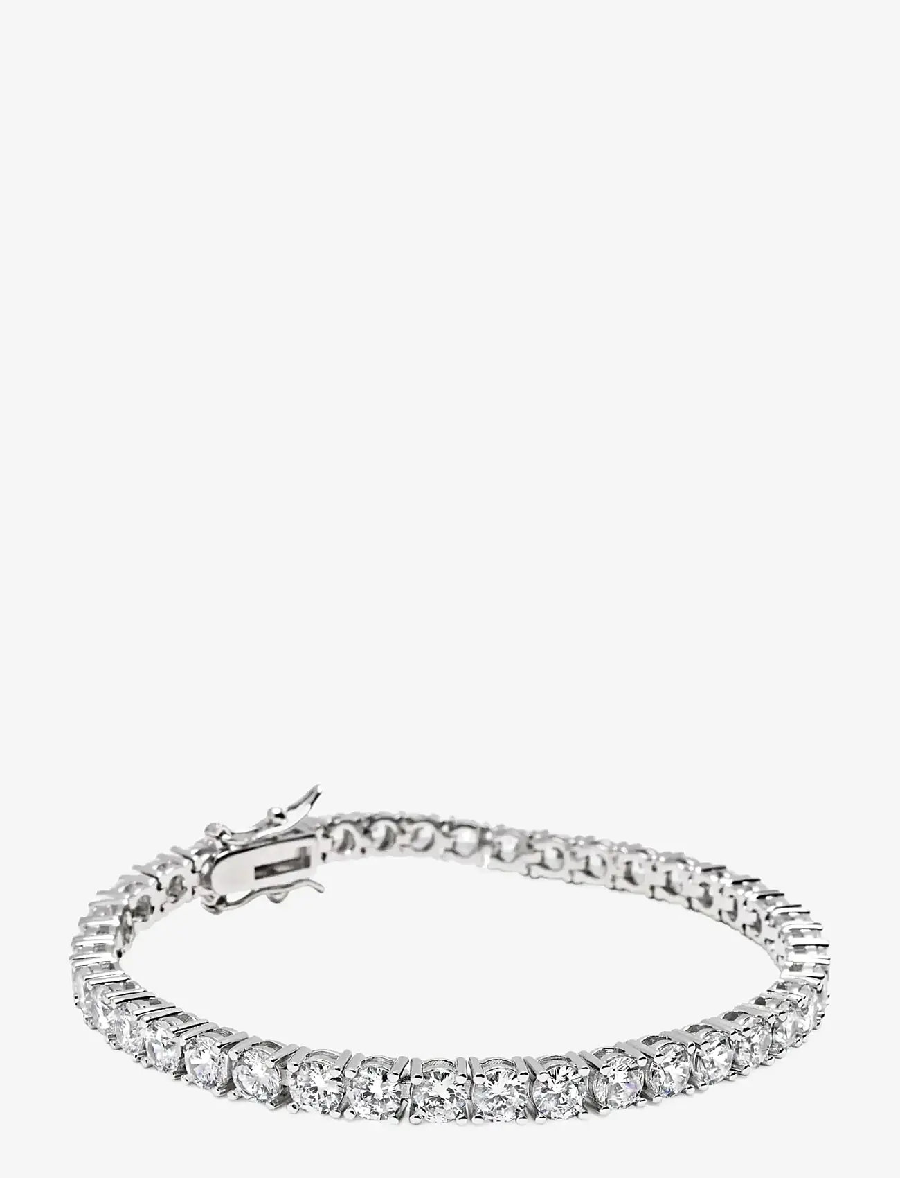 Nialaya - Tennis Bracelet with Silver - armbänder - silver - 2