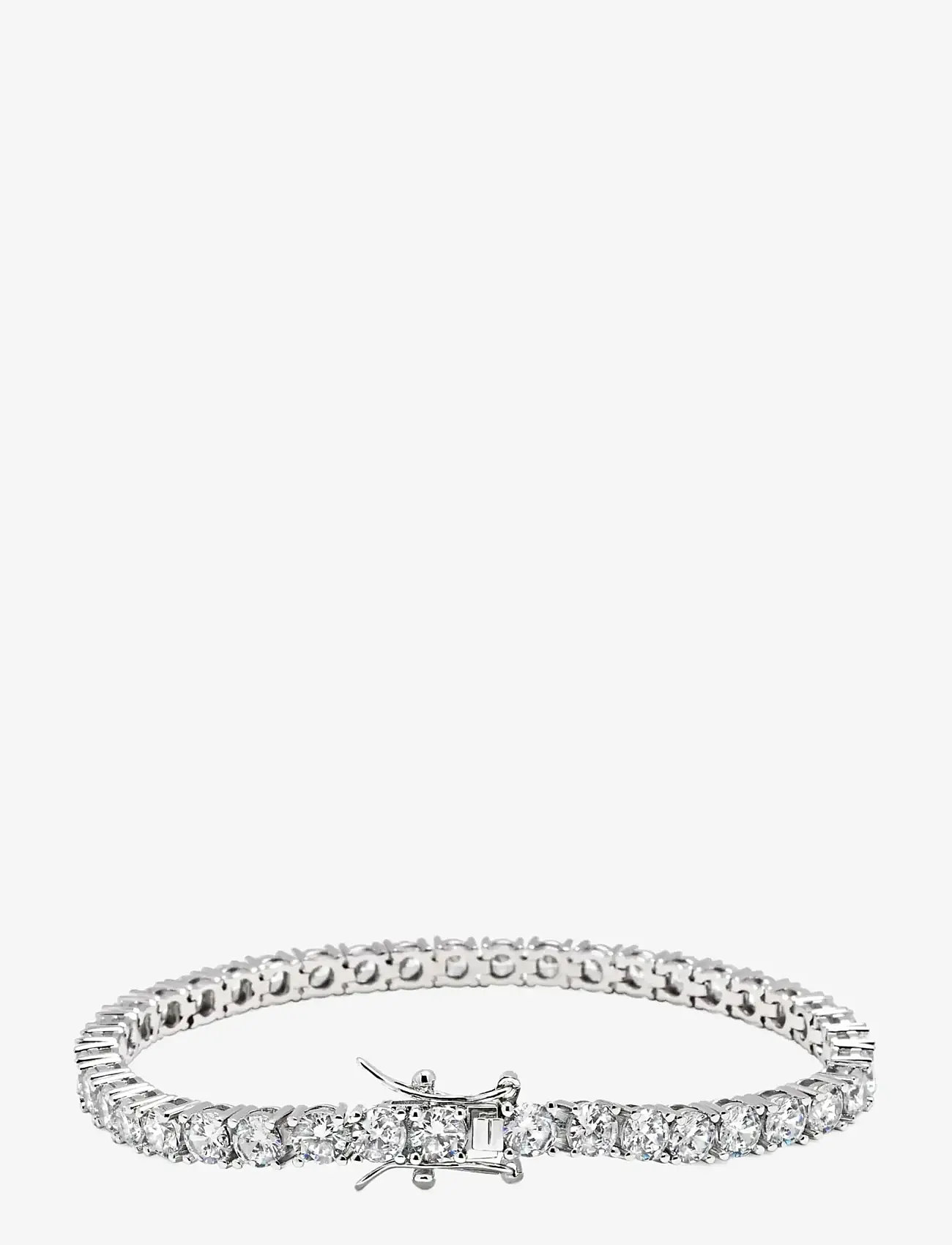Nialaya - Tennis Bracelet with Silver - armbänder - silver - 3