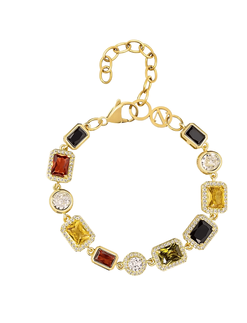 Nialaya - Gold Gemstone Bracelet - armbänder - gold - 1