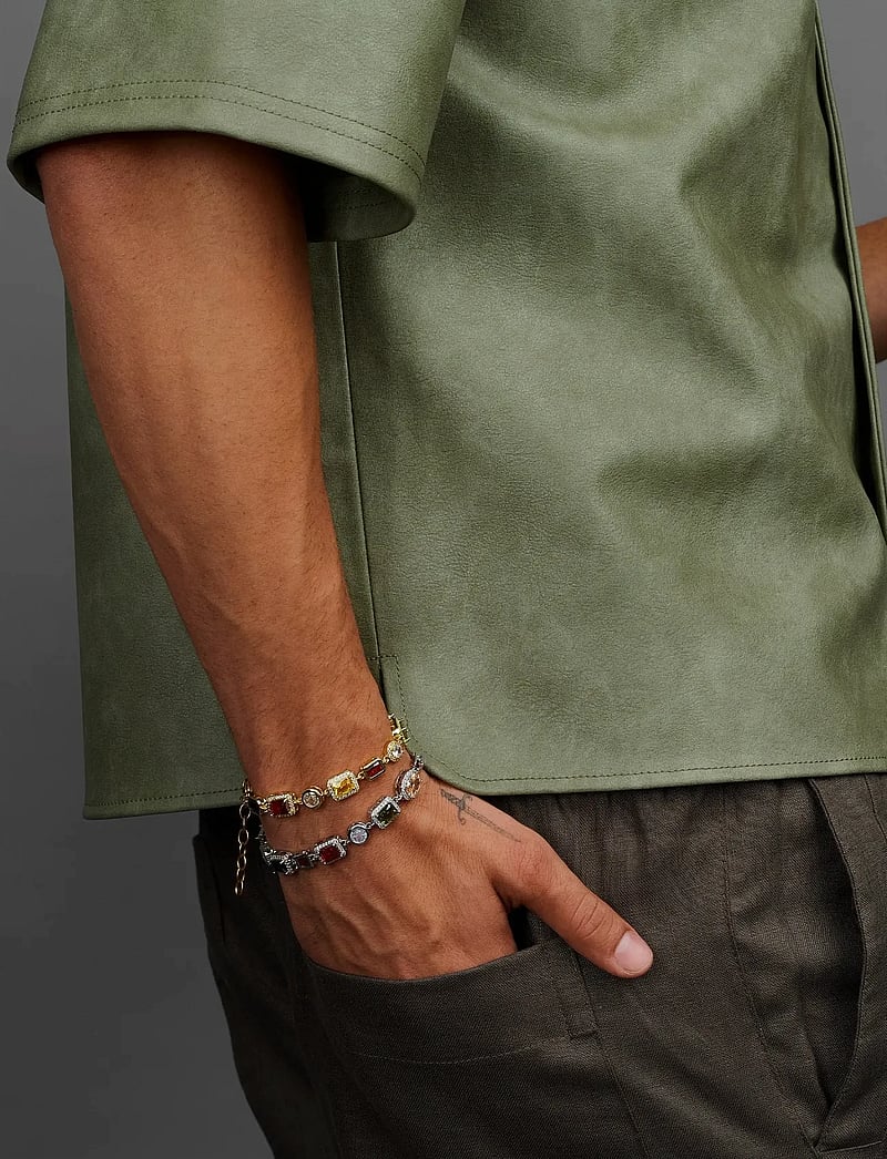 Nialaya - Gold Gemstone Bracelet - armbänder - gold - 3