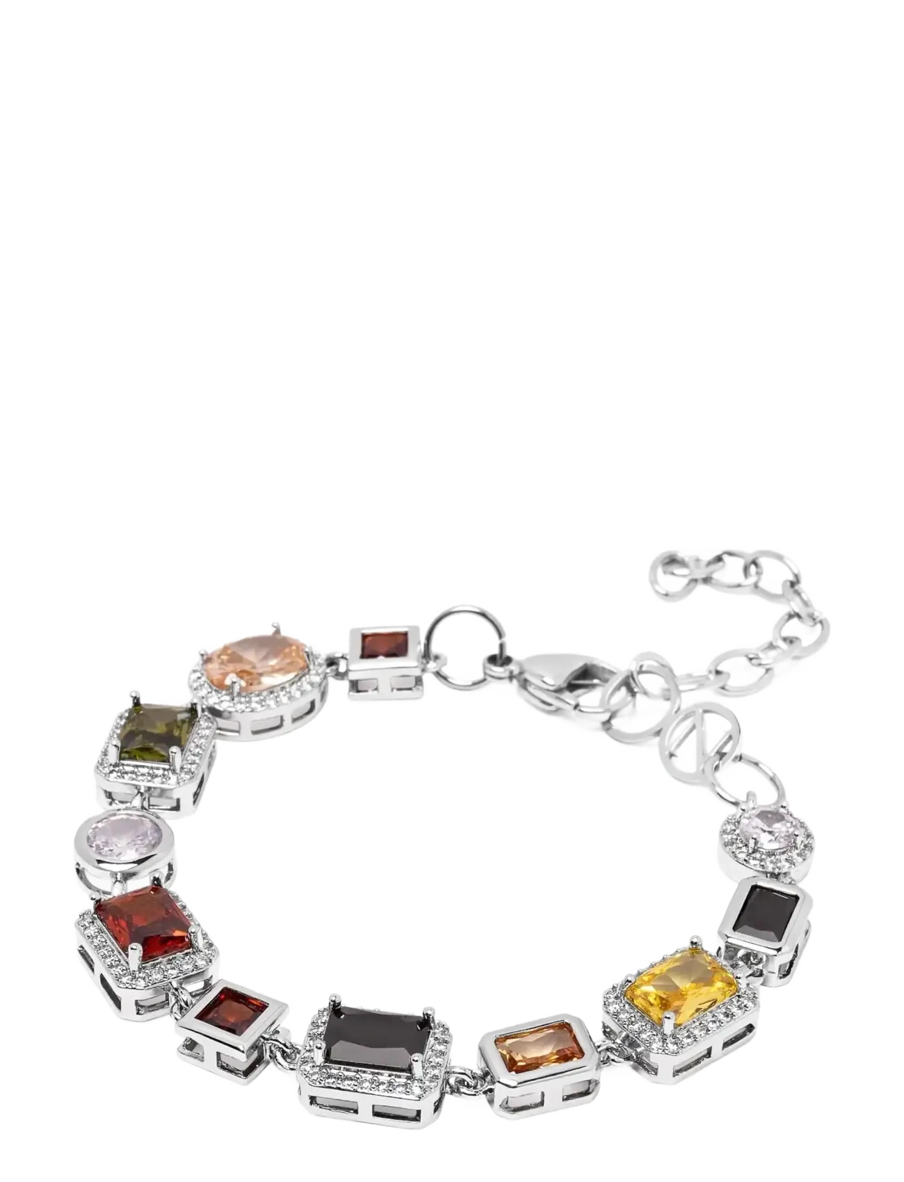Nialaya - Silver Gemstone Bracelet - käevõrud - silver - 2