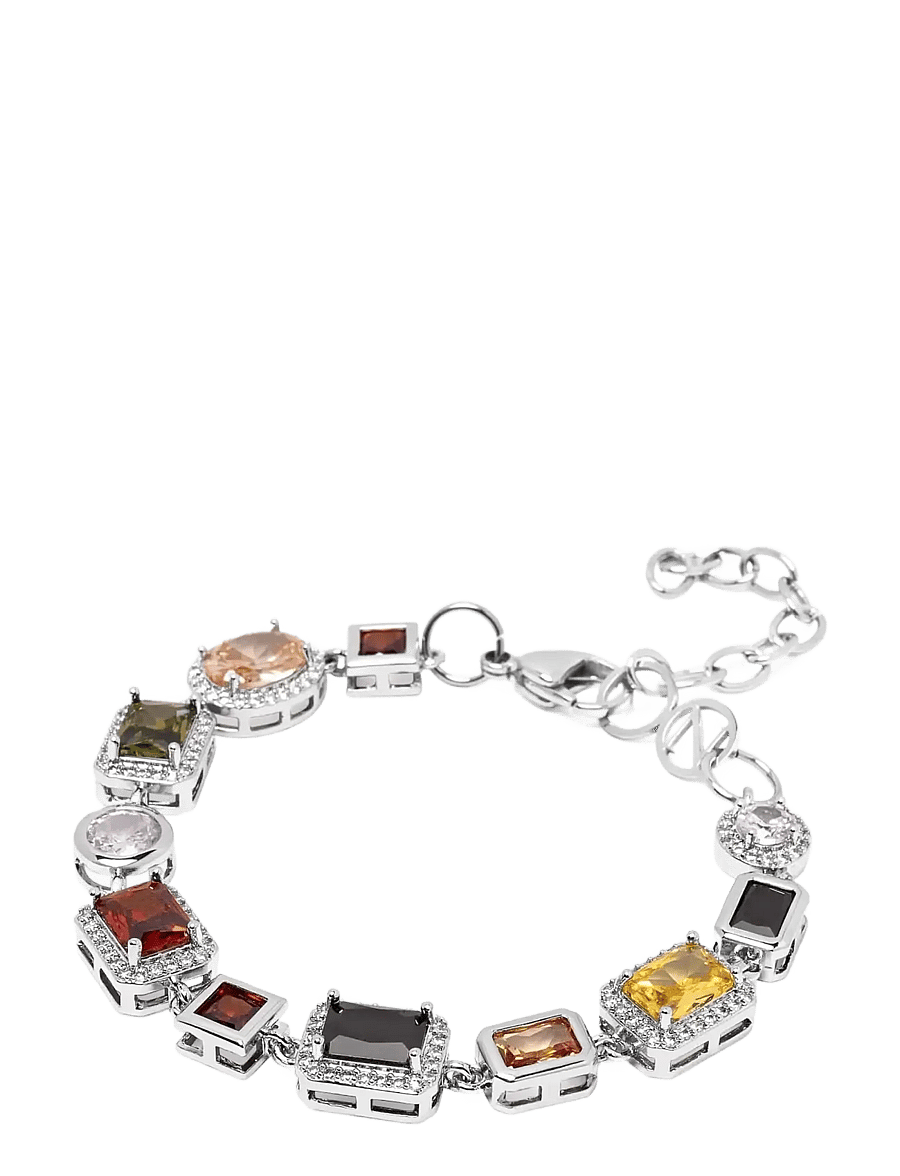 Nialaya - Silver Gemstone Bracelet - armbänder - silver - 2