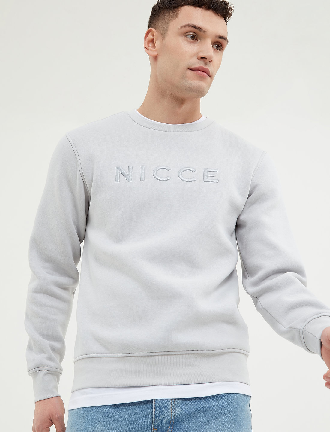Nicce clearance jumper grey