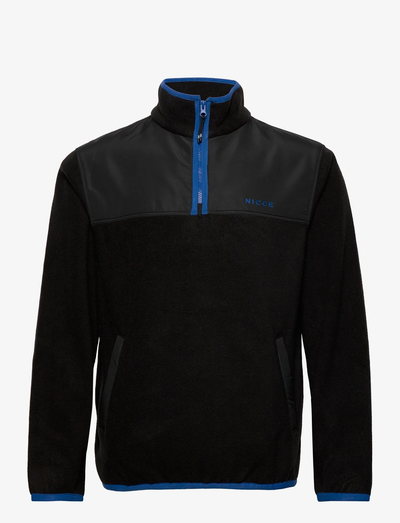 NICCE - WESTPOINT 1/4 ZIP FLEECE - mid layer jackets - black/royal blue - 0