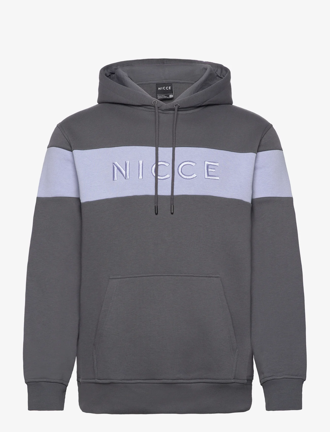 NICCE - MERCURY STRIPE HOOD - hoodies - anthracite/heron blue - 0
