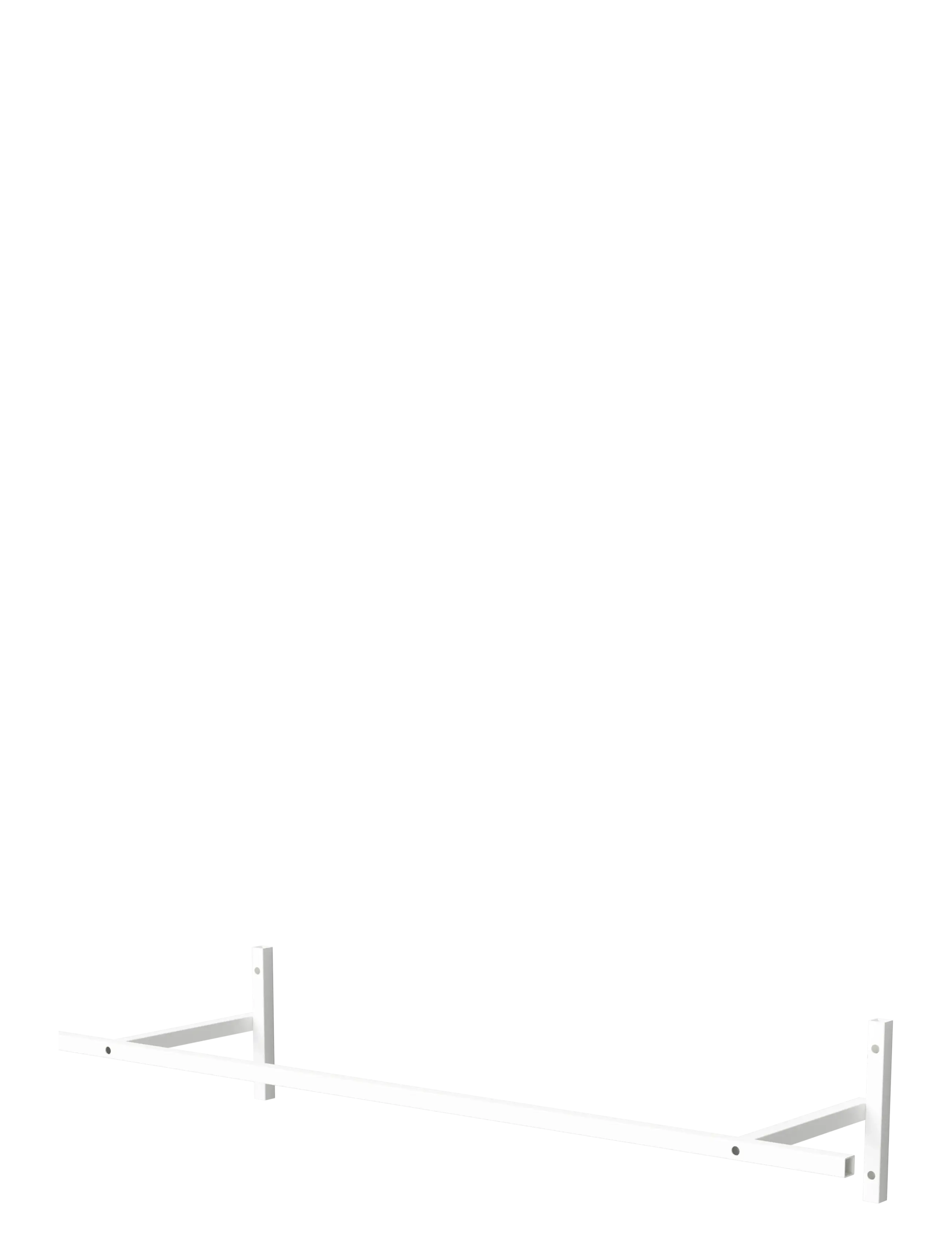 NICHBA DESIGN Wardrobe Rail - Weiß Weiß - One Size - Unisex