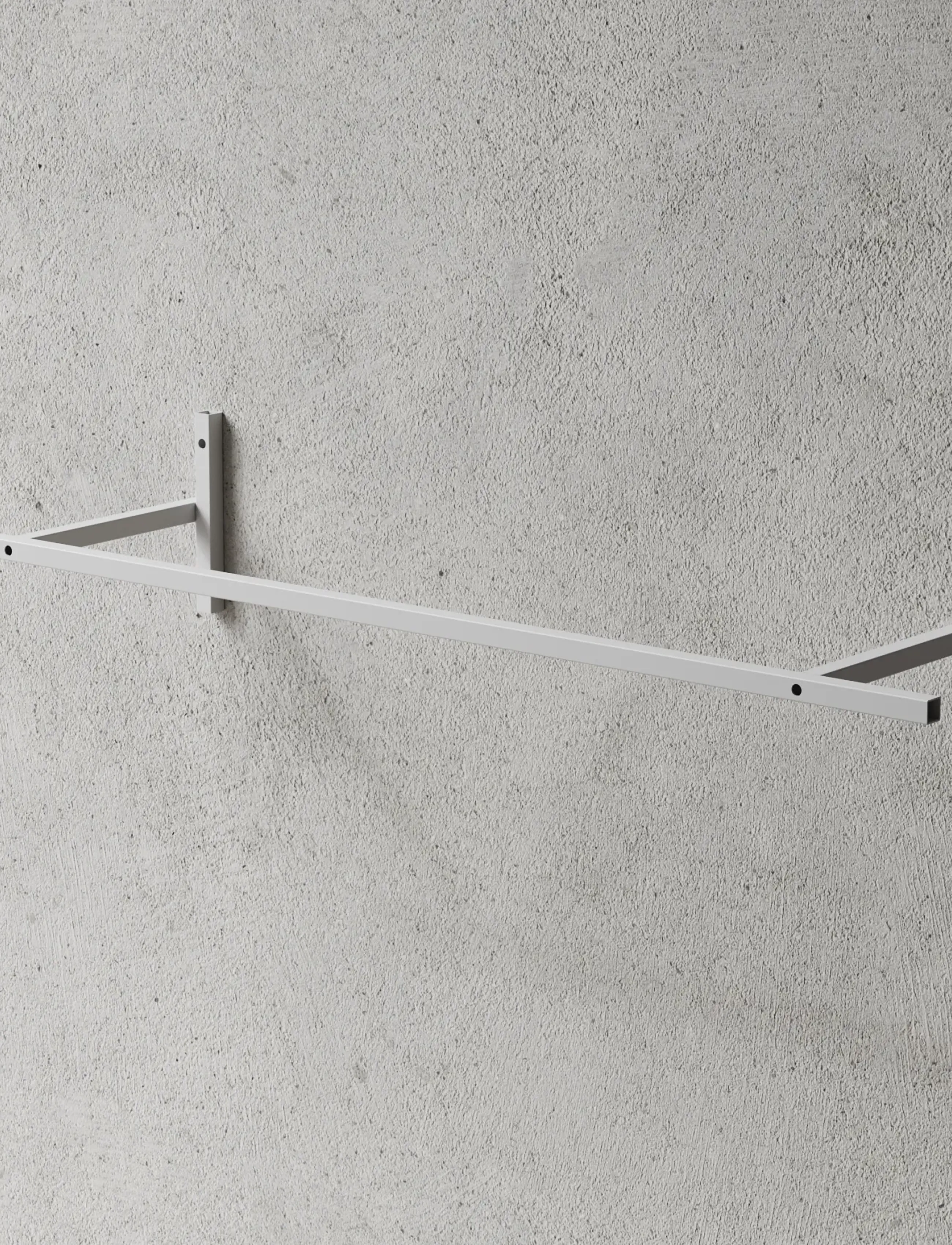 Nichba Design Wardrobe Rail - White, One Size, White, Møbler > Knager Og Stativer, Unisex