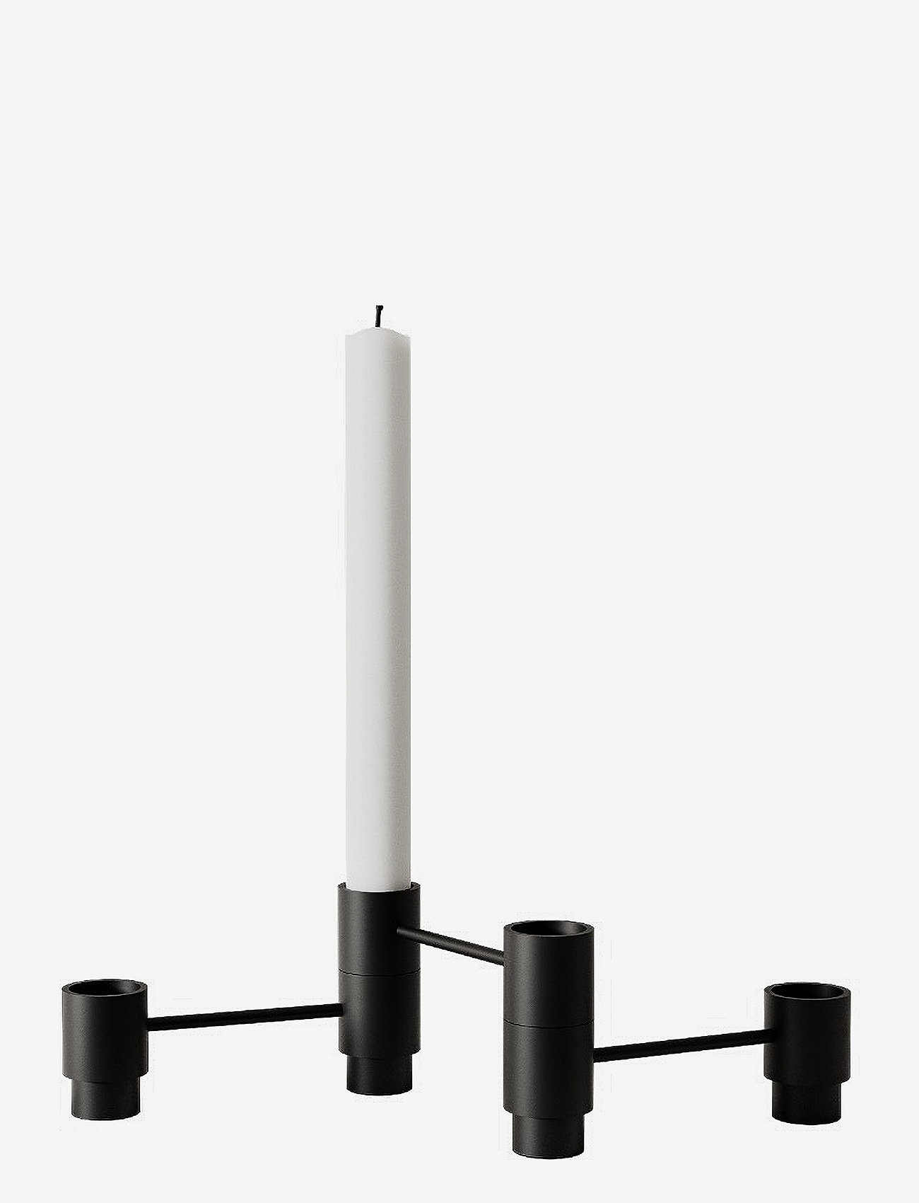Nichba Design - Structure Candleholder - ljusstakar - black - 0