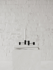 Nichba Design - Structure Candleholder - kynttilänjalat - black - 2
