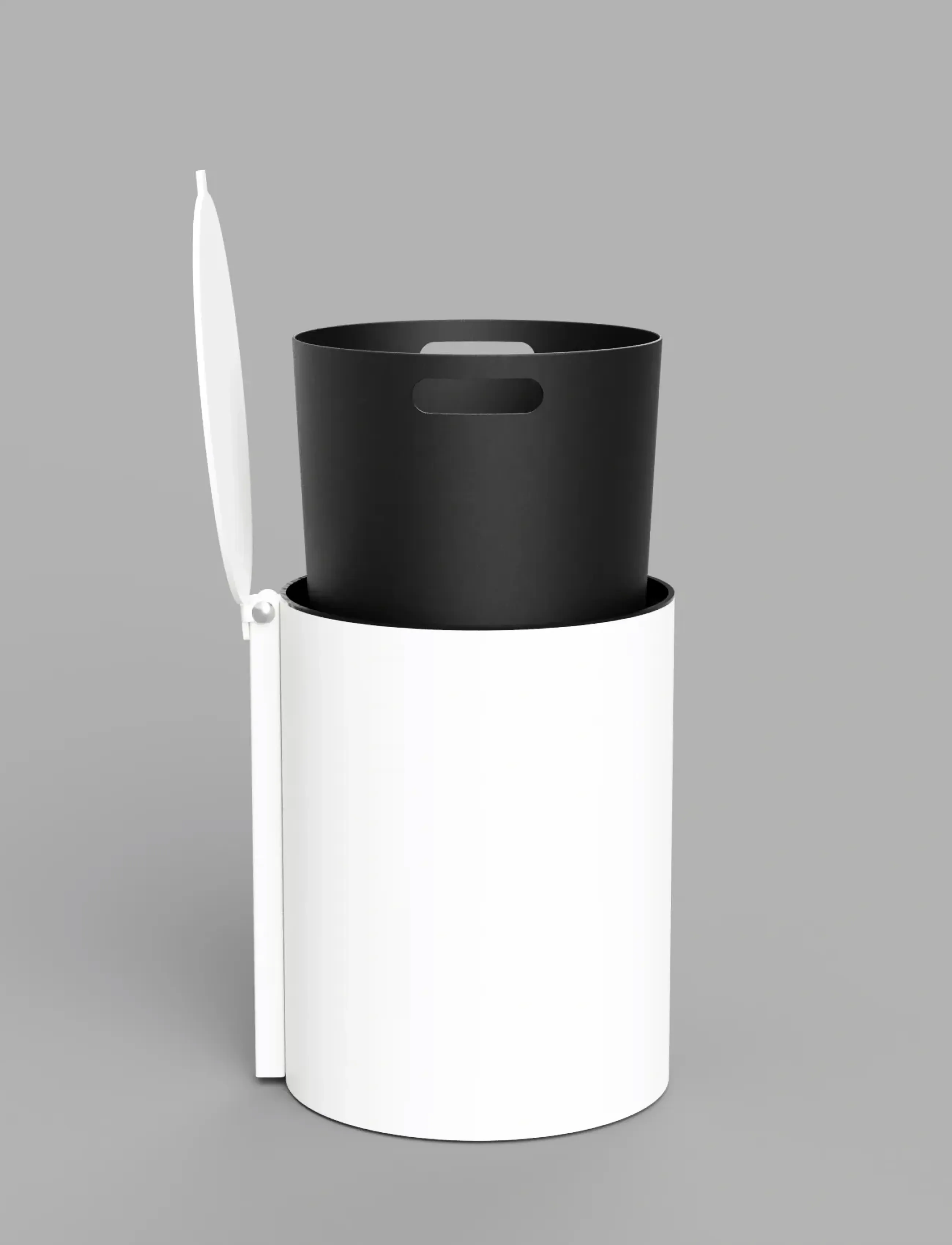 Nichba Design Toilet Bin White, One Size, Storage, Weiß - Paper Bins, Homeware