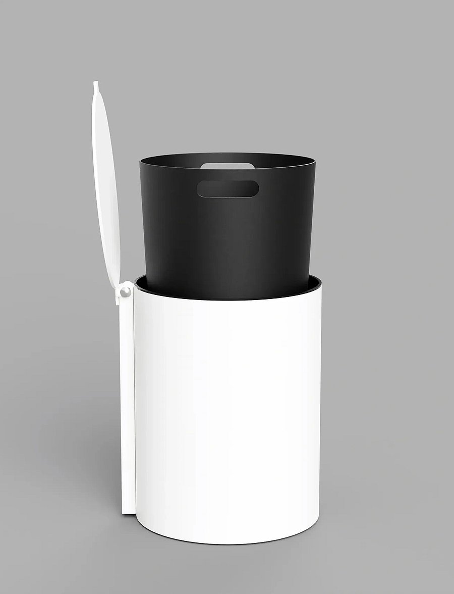 Nichba Design - Toilet Bin - White - papierkörbe - white - 0