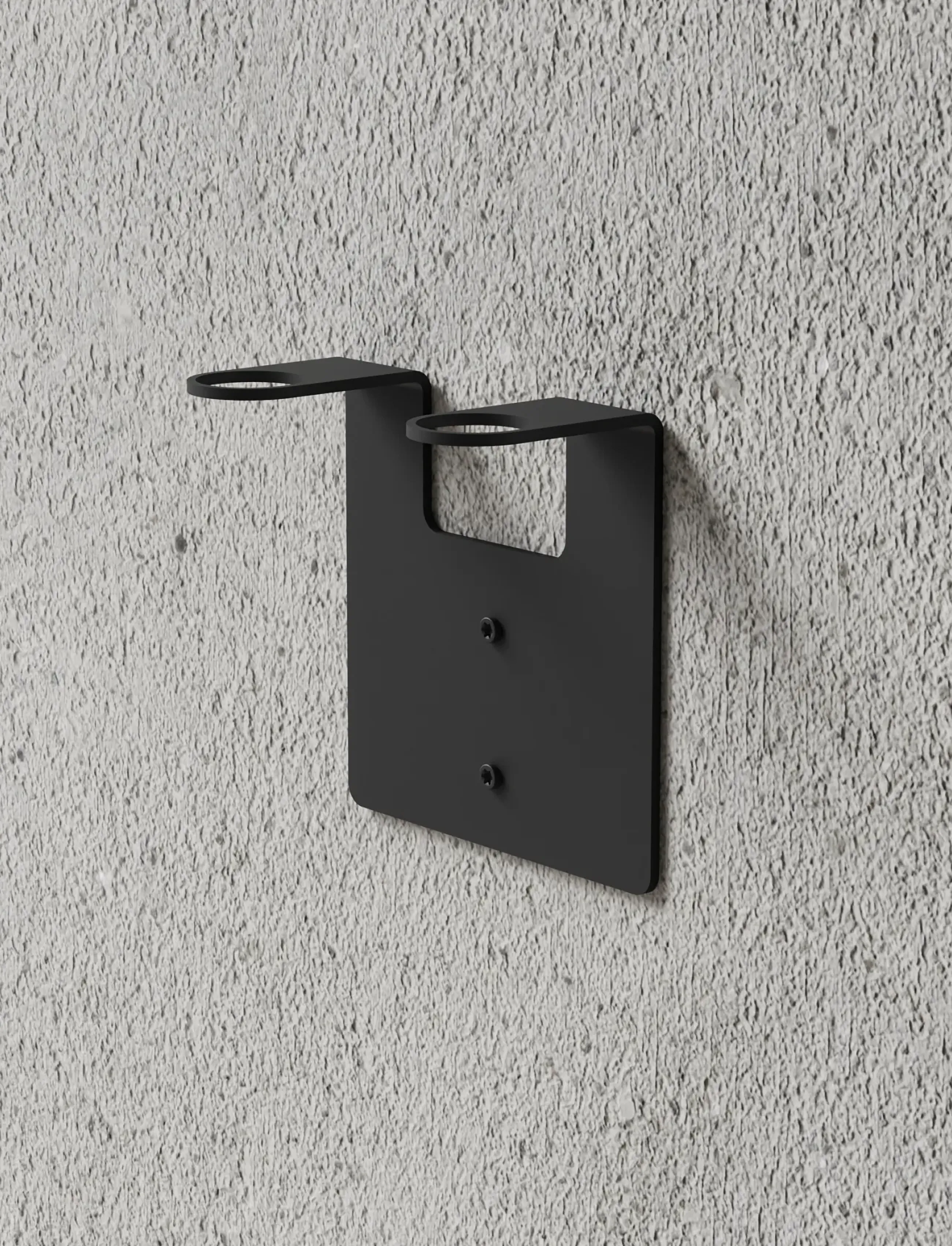 Nichba Design Soap Holder Double Black, One Size, Bathroom Interior, Schwarz - Pumps & Cups, Homeware
