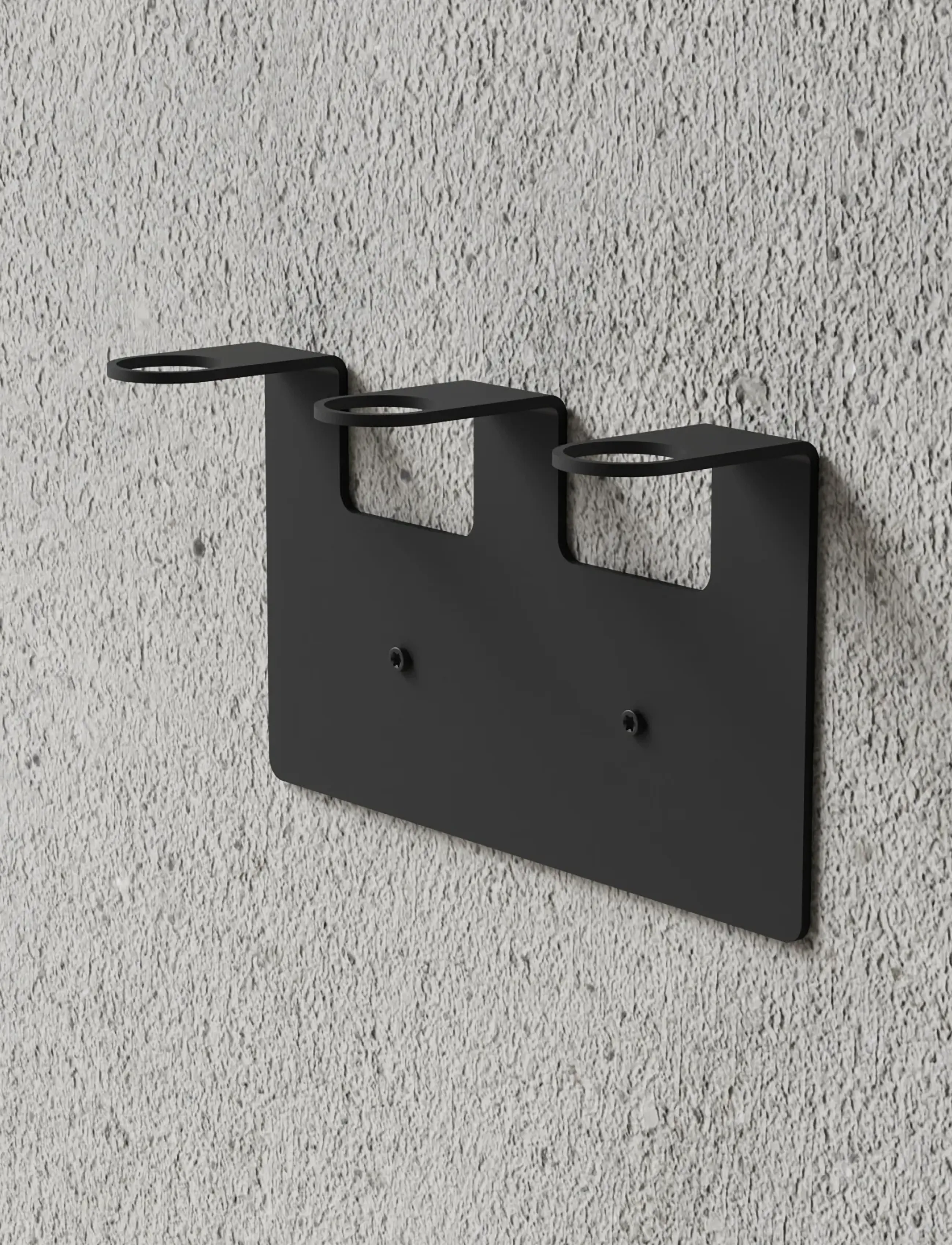 Nichba Design Soap Holder Triple Black, One Size, Bathroom Interior, Schwarz - Pumps & Cups, Homeware