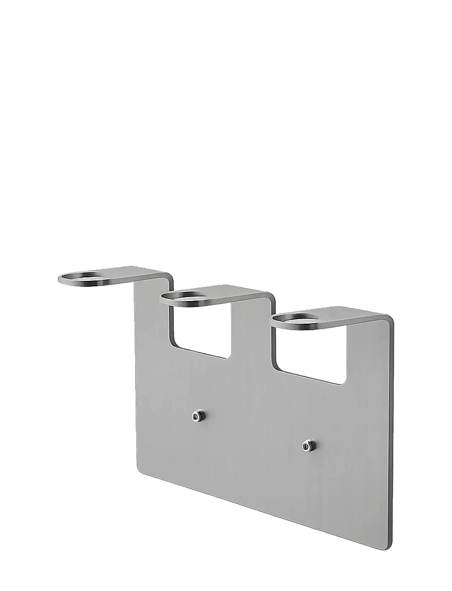 Nichba Design - Soap Holder - Triple - Brushed Stainless - seifenspender & seifenschalen - brushed stainless steel - 0