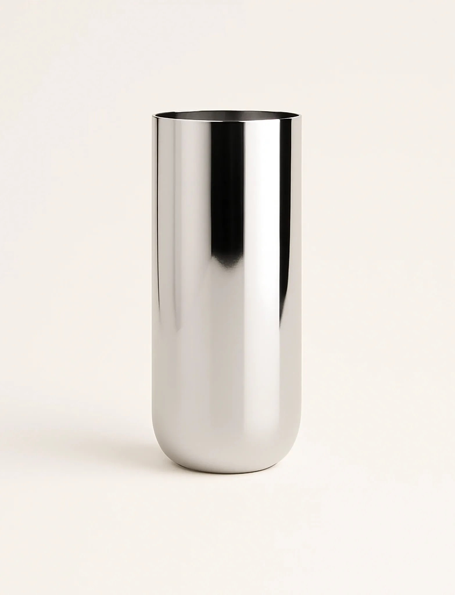 Nichba Design Stainless Steel Vase, One Size, Vases, Silber - Other Homeware