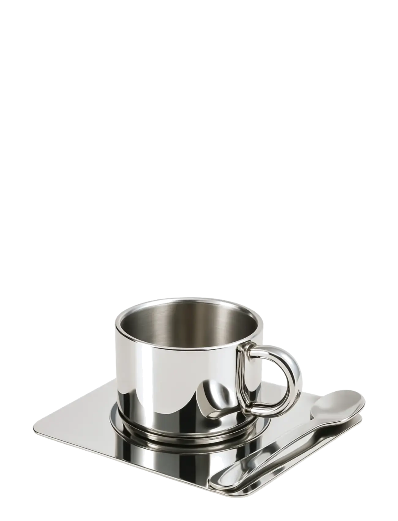 NICHBA DESIGN Steel Cup Trio Silber - 58.9 CL - Unisex