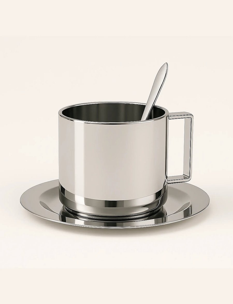 Nichba Design - Americano Trio - kaffetassen - stainless steel - 0