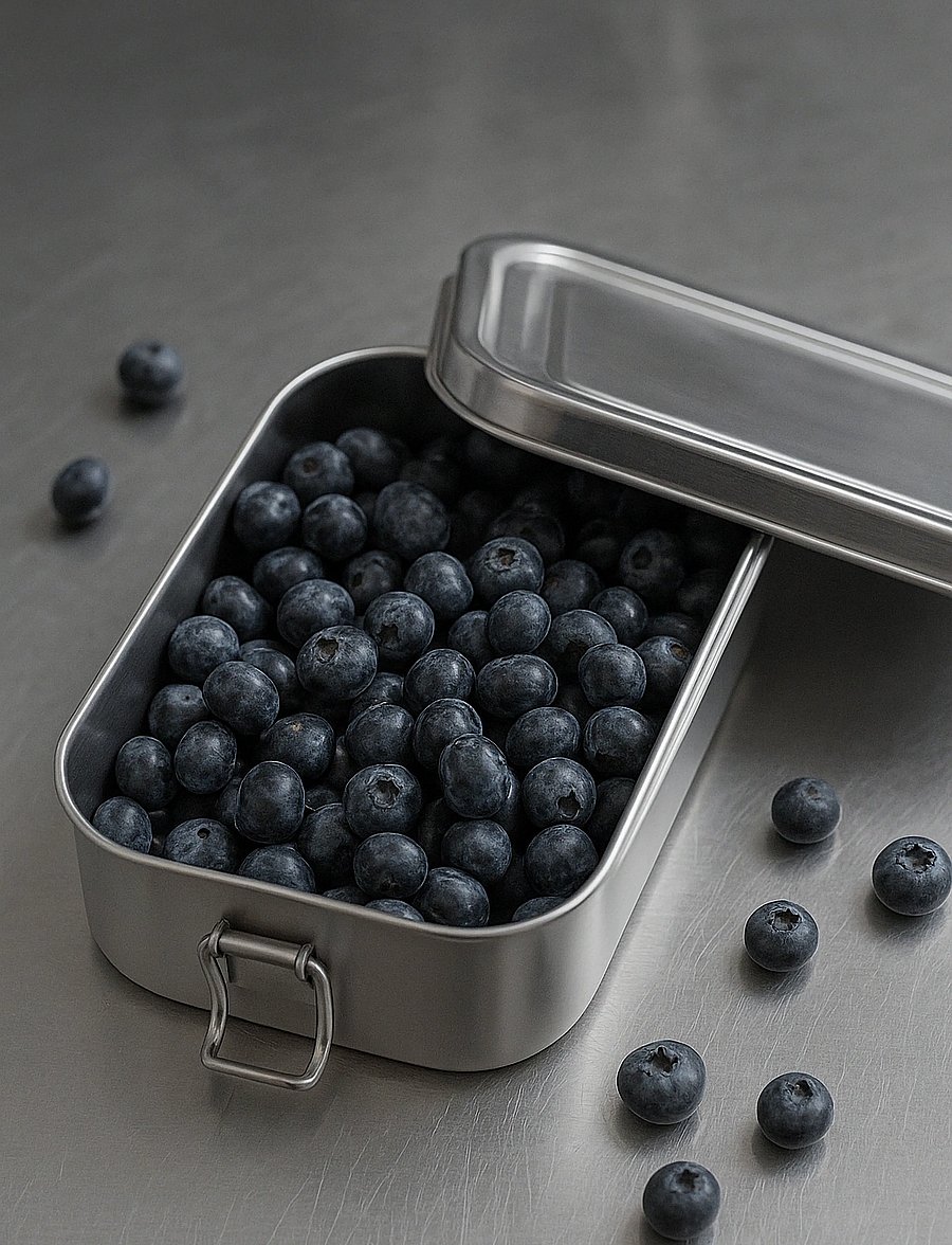 Nichba Design - Lunch Box - Small - lõunasöögikarbid ja toidumahutid - stainless steel - 1